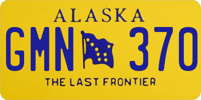 AK license plate GMN370