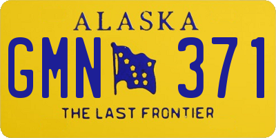 AK license plate GMN371