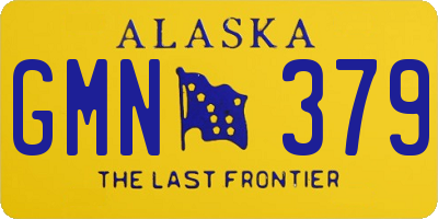 AK license plate GMN379