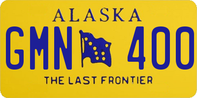 AK license plate GMN400