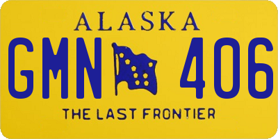 AK license plate GMN406