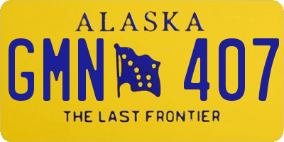 AK license plate GMN407