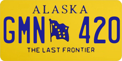 AK license plate GMN420