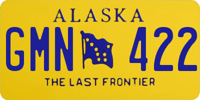 AK license plate GMN422