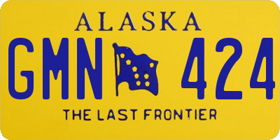 AK license plate GMN424