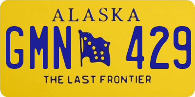 AK license plate GMN429