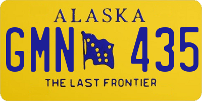 AK license plate GMN435