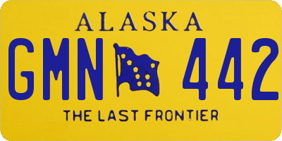 AK license plate GMN442