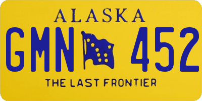 AK license plate GMN452