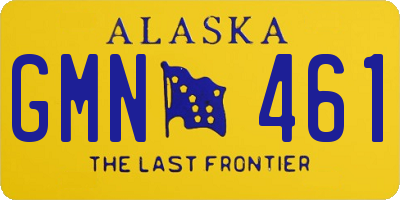 AK license plate GMN461