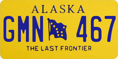 AK license plate GMN467