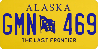 AK license plate GMN469