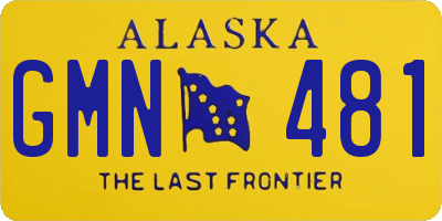 AK license plate GMN481