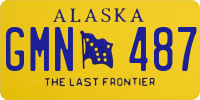 AK license plate GMN487