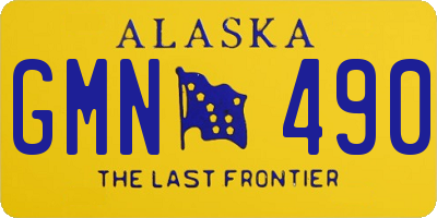 AK license plate GMN490