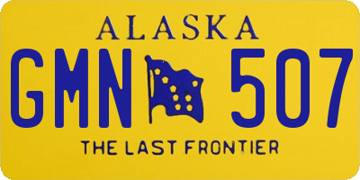 AK license plate GMN507