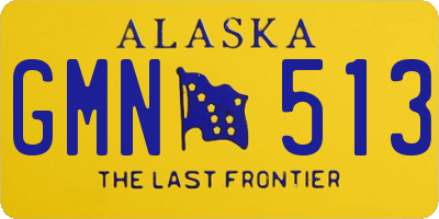 AK license plate GMN513