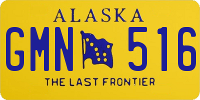 AK license plate GMN516