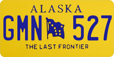 AK license plate GMN527