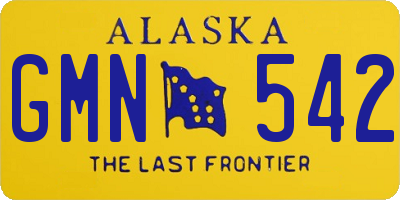 AK license plate GMN542