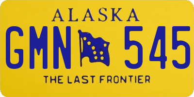 AK license plate GMN545