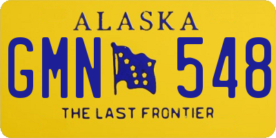 AK license plate GMN548