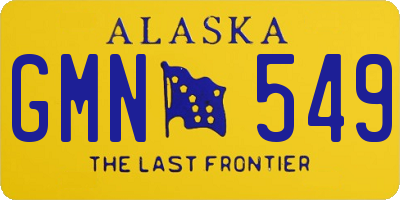 AK license plate GMN549