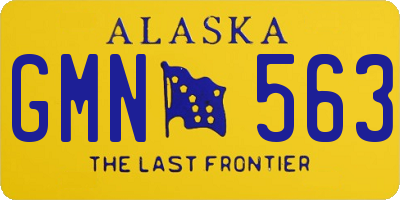 AK license plate GMN563