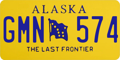 AK license plate GMN574