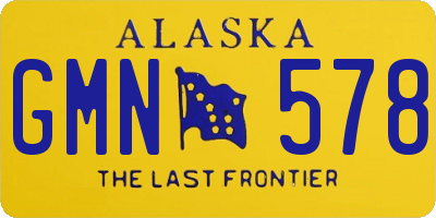 AK license plate GMN578