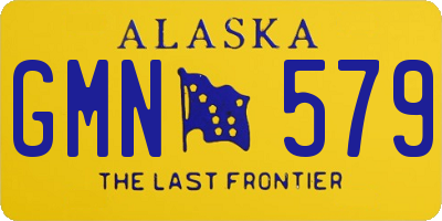 AK license plate GMN579