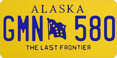 AK license plate GMN580