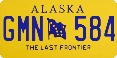 AK license plate GMN584