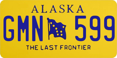 AK license plate GMN599