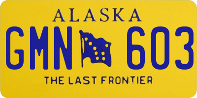 AK license plate GMN603