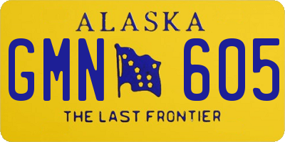 AK license plate GMN605