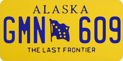 AK license plate GMN609