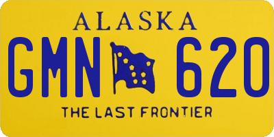 AK license plate GMN620