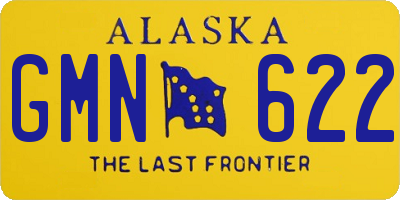 AK license plate GMN622