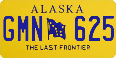 AK license plate GMN625