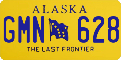 AK license plate GMN628