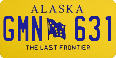 AK license plate GMN631