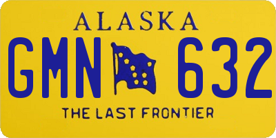 AK license plate GMN632