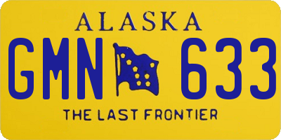 AK license plate GMN633