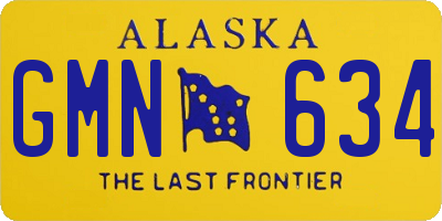 AK license plate GMN634