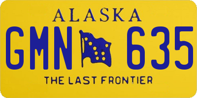 AK license plate GMN635