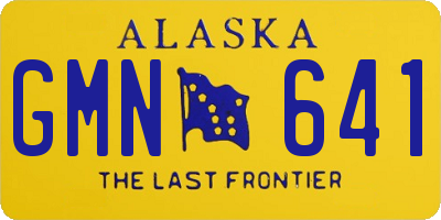 AK license plate GMN641