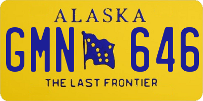 AK license plate GMN646