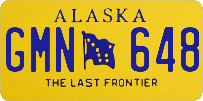 AK license plate GMN648