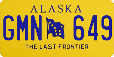 AK license plate GMN649